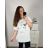 Tunika mit Anhänger Kurzarm Damen Übergröße (3XL/4XL ONE SIZE) ITALIAN FASHION IMC23020