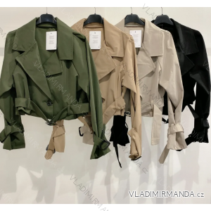 Kabátek jarní dlouhý rukáv dámský (S/M ONE SIZE) ITALSKÁ MÓDA IMPMD2411183