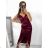 Šaty společenské dlouhé elegantní na ramínka satén dámské (S/M ONE SIZE) ITALSKÁ MÓDA IMPSH236357A/DU -   zelená smaragdová -   S/M/L
