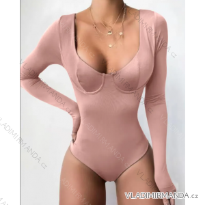 Body dlouhý rukáv dámské (S/M ONE SIZE) ITALSKÁ MÓDA IMPMD2432142