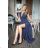 Women's long party short sleeve dress (36-56) POLISH FASHION PMLMR23AFRODYTA-7 -   dark blue -   54