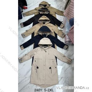 Bunda kabát s kapucí dlouhý rukáv dámská (S-2XL) POLSKÁ MÓDA PMWD242401