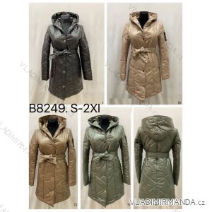 Kabát slabý s kapucí dlouhý rukáv dámský (S-2XL) POLSKÁ MÓDA PMWT24B8249