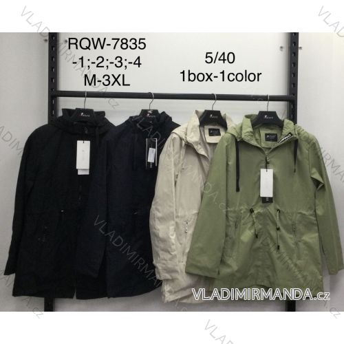 Bunda slabá s kapucňou dámska nadrozmer (M-3XL) NATURE NAT24RQW-7835
