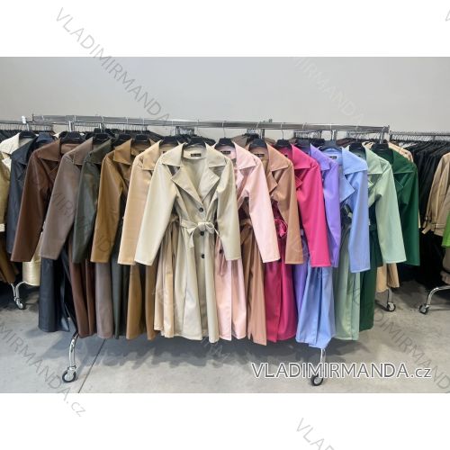 Kabát slabý dlouhý rukáv dámský (S/M ONE SIZE) ITALSKÁ MÓDA IMWCP24037