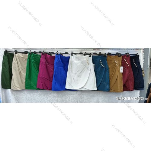 Sukně krátká dámská nadrozměr (3XL/4XL ONE SIZE) ITALSKÁ MÓDA IMWQ24033