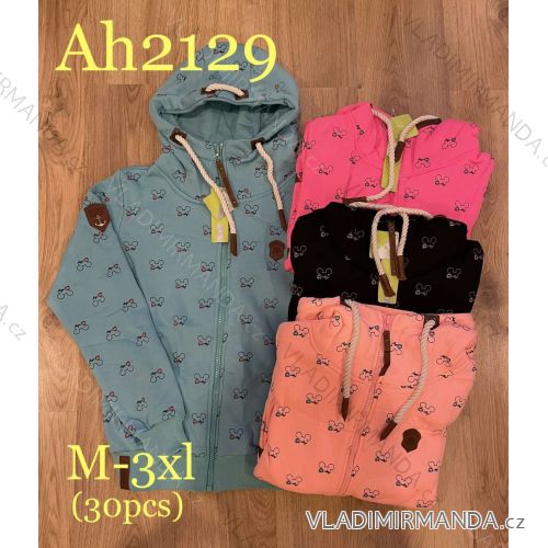 Mikina na zip s kapucí dámská (M-3XL) VINTE VIN24AH2129