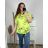 Tunika mit Anhänger Kurzarm Damen Übergröße (3XL/4XL ONE SIZE) ITALIAN FASHION IMC23020