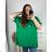 Tunika s príveskom krátky rukáv dámska nadrozmer (6XL/7XL ONE SIZE) TALIANSKA MÓDA IMBM24017
