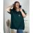 Tunika s príveskom krátky rukáv dámska nadrozmer (6XL/7XL ONE SIZE) TALIANSKA MÓDA IMBM24017
