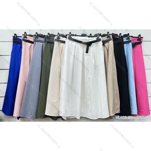 Sukně dlouhá s páskem dámská (S/M/L ONE SIZE) ITALSKÁ MÓDA IMWCP24062