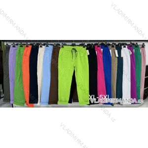 Kalhoty dlouhé strečové dámské nadrozměr (XL-5XL) ITALSKÁ MÓDA IMWDT24057