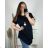 Tunika s přívěskem krátký rukáv dámská nadrozměr (2XL/3XL/4XL ONE SIZE) ITALSKÁ MÓDA IMC24011/DR 3XL/4XL bílá