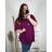 Women's Plus Size Oversize Short Sleeve Tunic (XL/2XL/3XL/4XL/5XL ONE SIZE) ITALIAN FASHION IMBM23SEE 6XL / 7XL dark pink