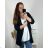 Langärmlige gefütterte verlängerte Damenjacke (M/L/XL ONE SIZE) ITALIAN FASHION IMC23213