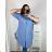 Košile prodloužená dlouhý rukáv dámská nadrozměr (XL/2XL/3XL ONE SIZE) ITALSKá MÓDA IMC24BELLA
