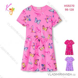 Šaty krátký rukáv dětské dívčí (98-128) KUGO HS9270