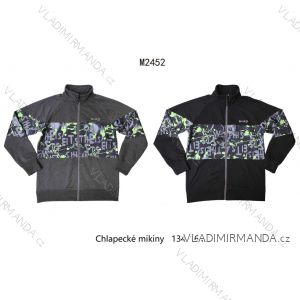 Mikina na zips dlhý rukáv dorast chlapčenská (134-164) WOLF M2452