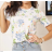 Damen-Kurzarm-T-Shirt (S-XL) GLO-STORY GLO24WPO-3625