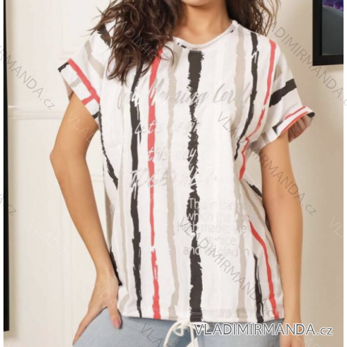 Women's Short Sleeve T-Shirt (S/M ONE SIZE) GLO-STORY GLO24WPO-3636