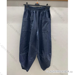 Kalhoty riflové dlouhé dámské (S/M ONE SIZE) ITALSKÁ MÓDA IMPDY24SY33211
