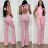 Women's Long Elegant Long Sleeve Jumpsuit (S/M ONE SIZE) ITALIAN FASHION IMWA23289