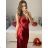 Šaty dlouhé elegantní na ramínka dámské (S/M ONE SIZE) ITALSKÁ MÓDA IM423SIERA/DU -   zelená smaragdová -   S/M