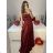 Šaty společenské dlouhé na ramínka carmen dámské (S/M ONE SIZE) ITALSKÁ MÓDA IMPBB23B23687/DUR Černá S/M