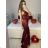 Women's Strapless Long Party Dress (S/M ONE SIZE) ITALIAN FASHION IMPSH2360055 dark green S / M
