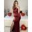 Women's Strapless Long Party Dress (S/M ONE SIZE) ITALIAN FASHION IMPSH2360055 dark green S / M