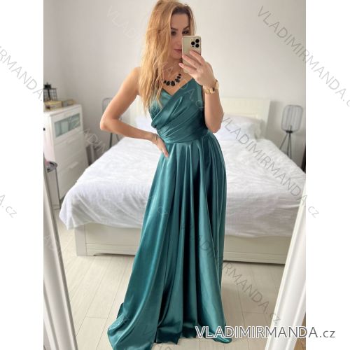 Women's Summer Elegant Sparkly Sequin Strap Dress (S/M ONE SIZE) ITALIAN FASHION IMPBB23O3837
