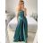 Women's Summer Elegant Sparkly Sequin Strap Dress (S/M ONE SIZE) ITALIAN FASHION IMPBB23O3837
