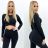 Souprava legíny dlouhé a croptop dlouhý rukáv dámská (S/M, M/L ) ITALSKÁ MÓDA TMLLM24DITA
