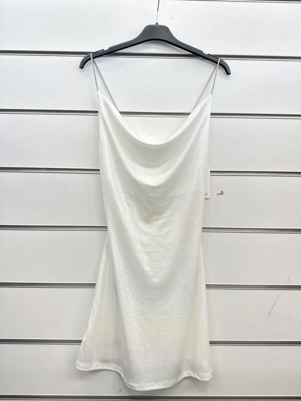 Trägerloses kurzes Partykleid für Damen (Einheitsgröße S/M) ITALIAN FASHION IMPSH23C662 weiß S / M