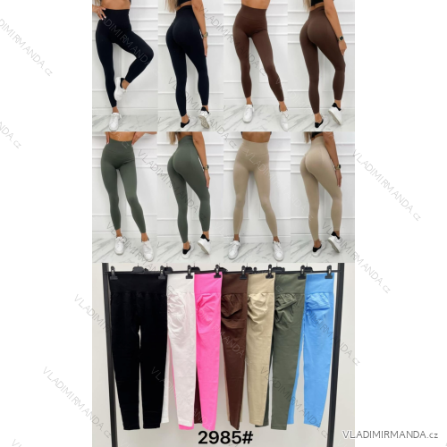 Lange Fitness-Push-Up-Leggings für Damen (Einheitsgröße S/M) ITALIAN FASHION IMM24CH2985