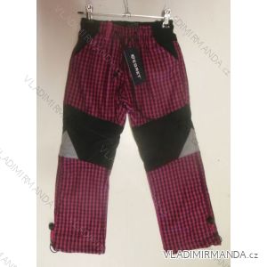 Kalhoty outdoor teplé flaušová podšívka dětské dívčí (86-116) EGRET B-60396-7