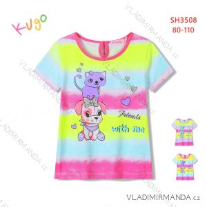 Tričko krátký rukáv kojenecké až dětské dívčí (80-110) KUGO SH3508
