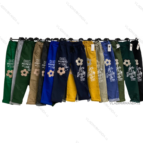 Women's Long Stretch Pants (L/XL ONE SIZE) ITALIAN FASHION IMC23090