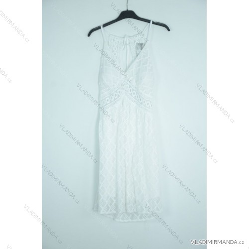 Šaty letní na ramínka dámské (S/M ONE SIZE) ITALSKÁ MÓDA IMPBB22B21841 white S / M