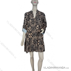 Šaty oversize letní dlouhý rukáv dámské (M/L/XL ONE SIZE) ITALSKÁ MÓDA IMWBB23BETTY/DR
