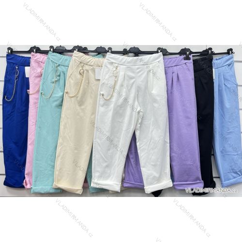 Women's stretch trousers long (S / M ONE SIZE) ITALIAN FASHION IMWB221597