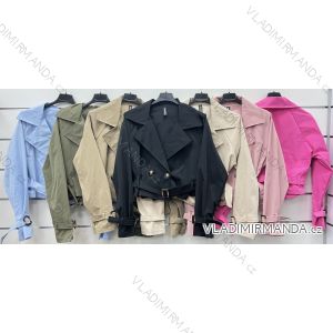 Kabátek slabý dlouhý rukáv dámský (S/M ONE SIZE) ITALSKÁ MÓDA IMWCP24071