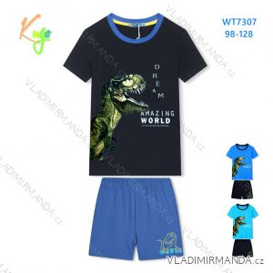 Pyžamo krátké s krátkým rukávem dětské chlapecké (98-128) KUGO WT7307