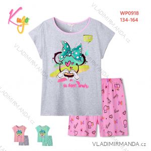 Pyžamo krátké s krátkým rukávem dorost dívčí (134-164) KUGO WP0918