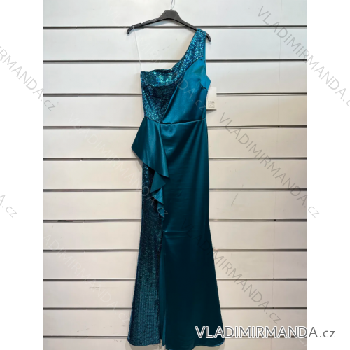 Women's Sleeveless Short Party Dress (S/M ONE SIZE) ITALIAN FASHION IMPSH235426 dark green S / M