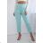 Women's Long Leather Pants (S/M ONE SIZE) ITALIAN FASHION IMWAD234126
