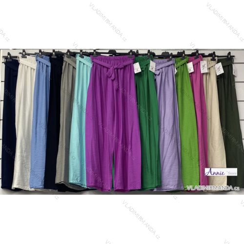 Women's Long Leather Pants (S/M ONE SIZE) ITALIAN FASHION IMWAD234126