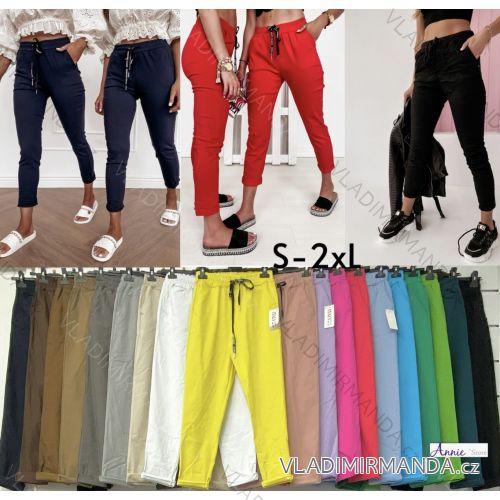 Kalhoty dlouhé dámské (S-2XL) ITALSKÁ MÓDA IMWAD24031