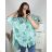 Košile mušelínová  dlhý rukáv nadrozměr dámske (3XL/4XL/5XL ONE SIZE) TALIANSKA MÓDA IMC24MEGAN