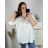 Tunika dlouhý rukáv dámská nadrozměr (3XL/4XL/5XL/6XL ONE SIZE) ITALSKÁ MÓDA IMWQ24030